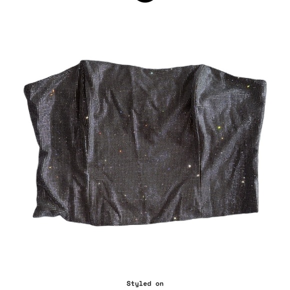 Light Up The Room Rhinestone Corset Top - Taupe/ Combo​ - Picture 2 of 6